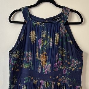 Beautiful Navy Blue Floral Long Plus size dress for any occasion!